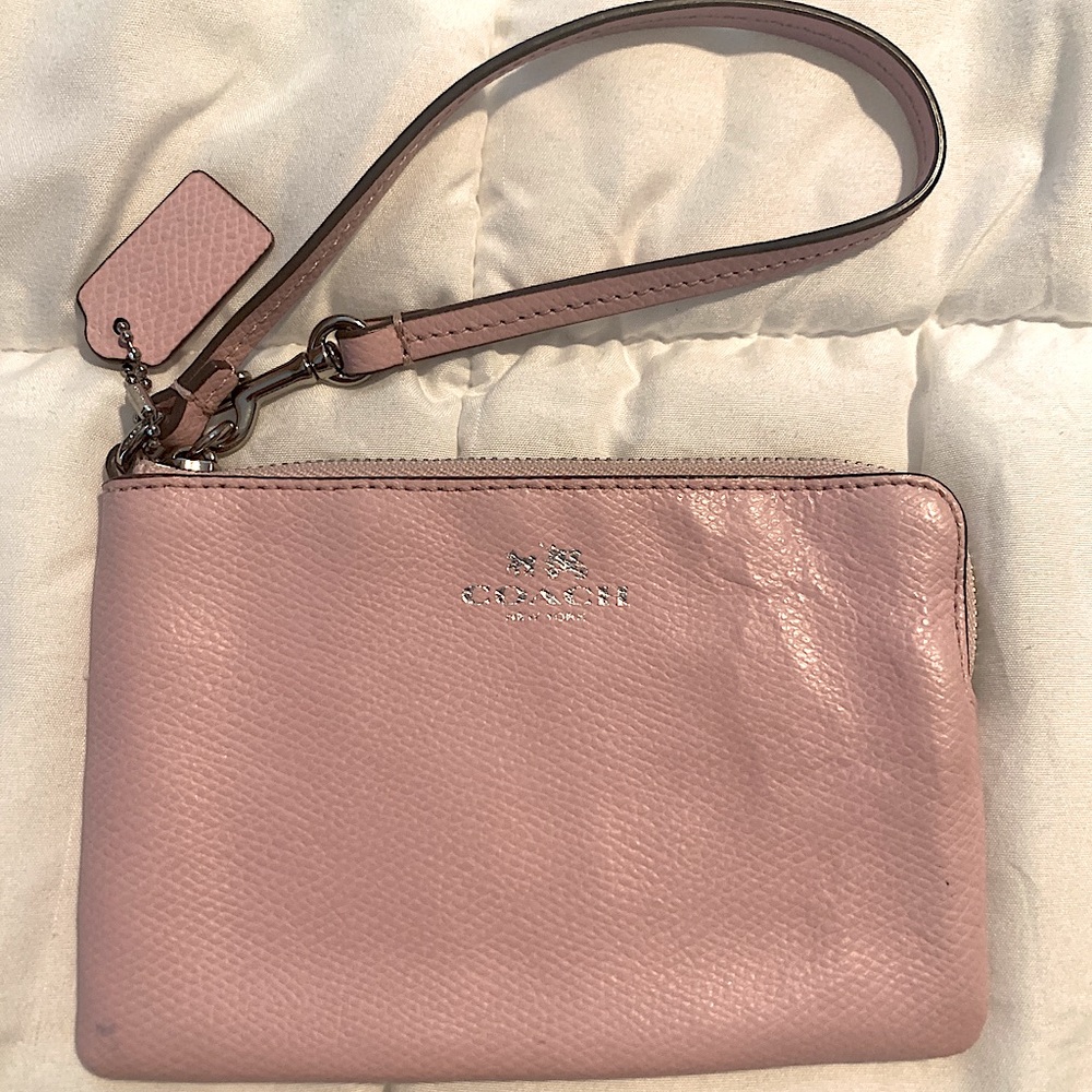 Blush Pink Coach Wristlet